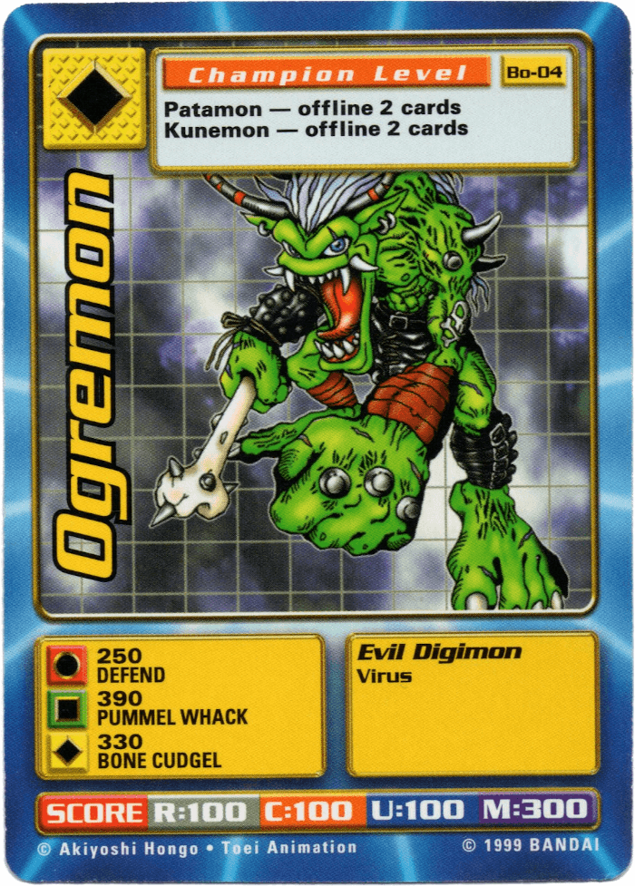 Digimon Digi-Battle Booster Set 1 Ogremon - BO-04 Card Thumbnail