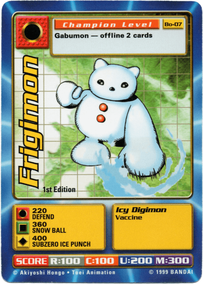 Digimon Digi-Battle Booster Set 1 Frigimon - BO-07 Card Thumbnail