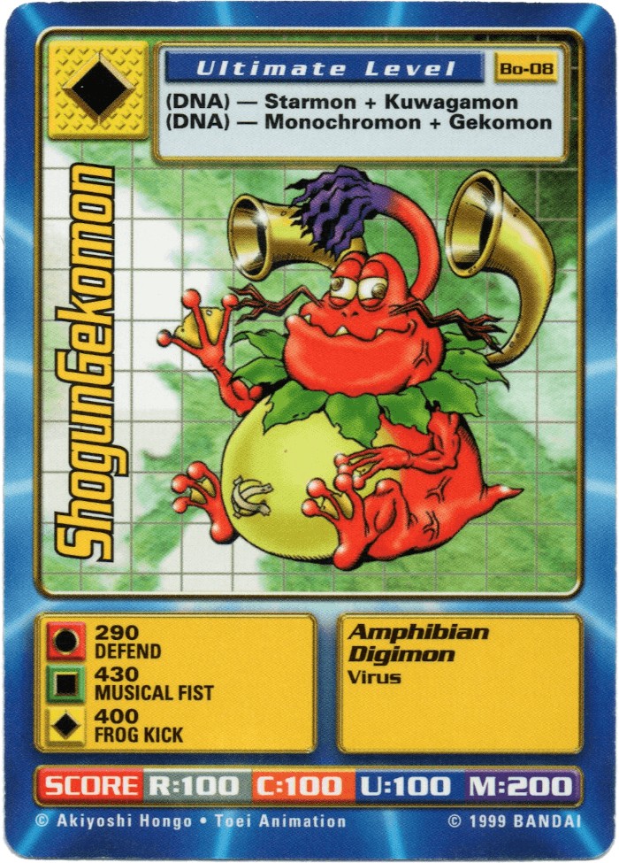 Digimon Digi-Battle Booster Set 1 ShogunGekomon - BO-08 Card Thumbnail