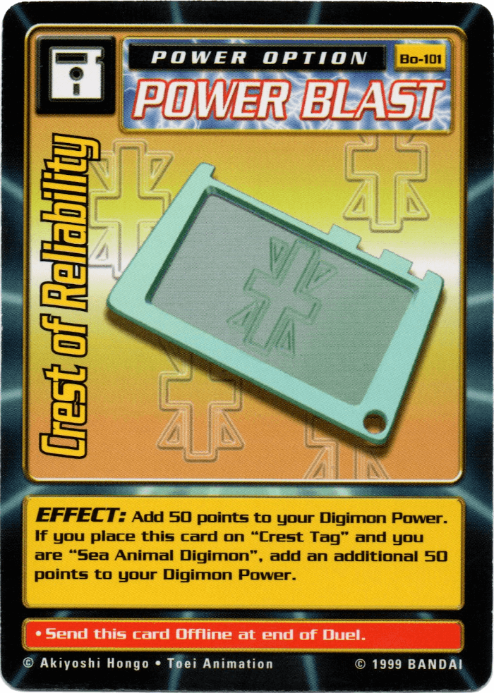Digimon Digi-Battle Booster Set 2 Crest of Reliability - BO-101 Card Thumbnail
