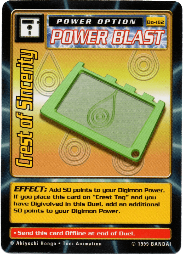 Digimon Digi-Battle Booster Set 2 Crest of Sincerity - BO-102 Card Thumbnail
