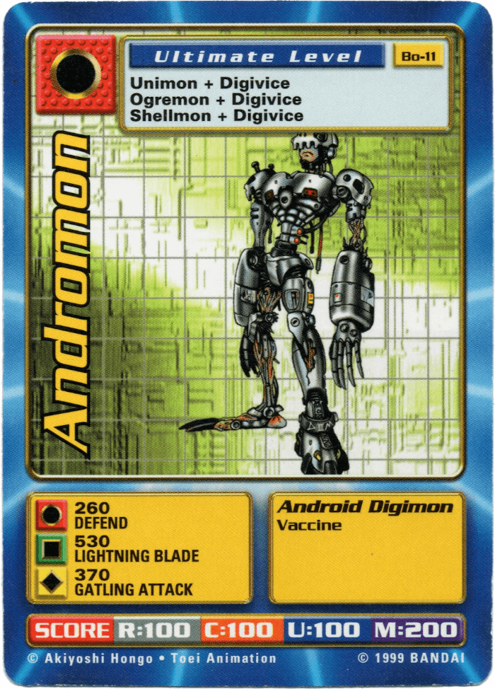 Digimon Digi-Battle Booster Set 1 Andromon - BO-11 Card Thumbnail