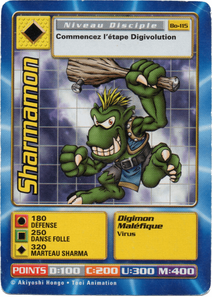 Digimon Digi-Battle French Booster Set 3 Sharmamon - BO-115 Card Thumbnail