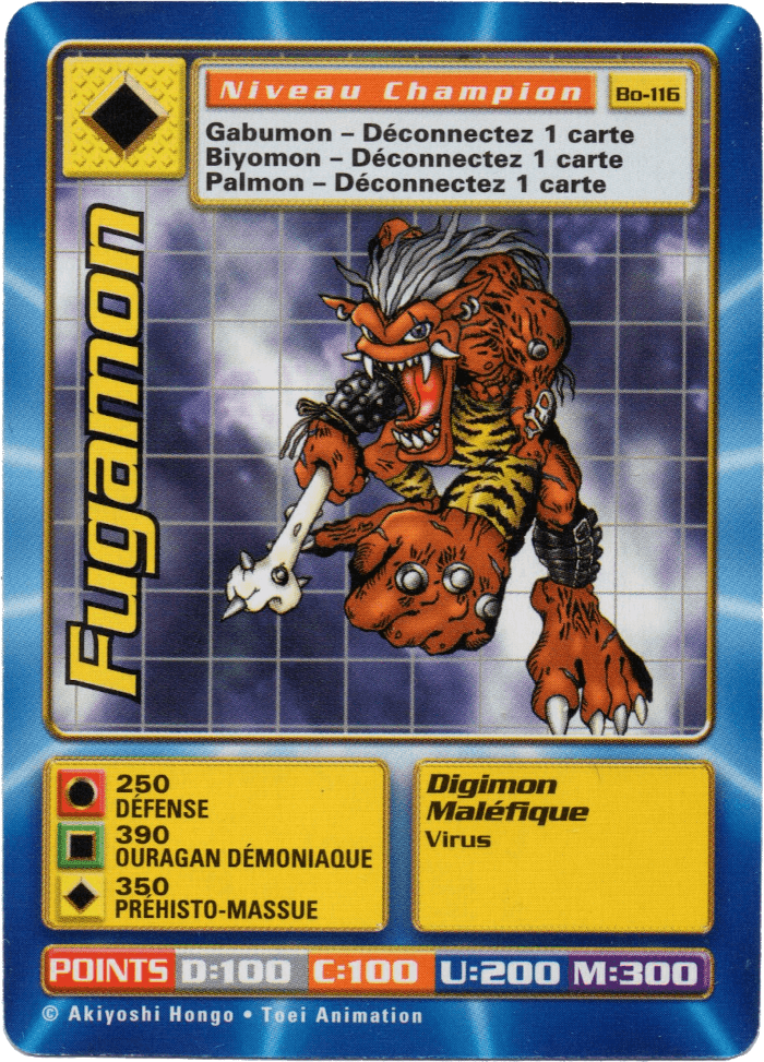 Digimon Digi-Battle French Booster Set 3 Fugamon - BO-116 Card Thumbnail