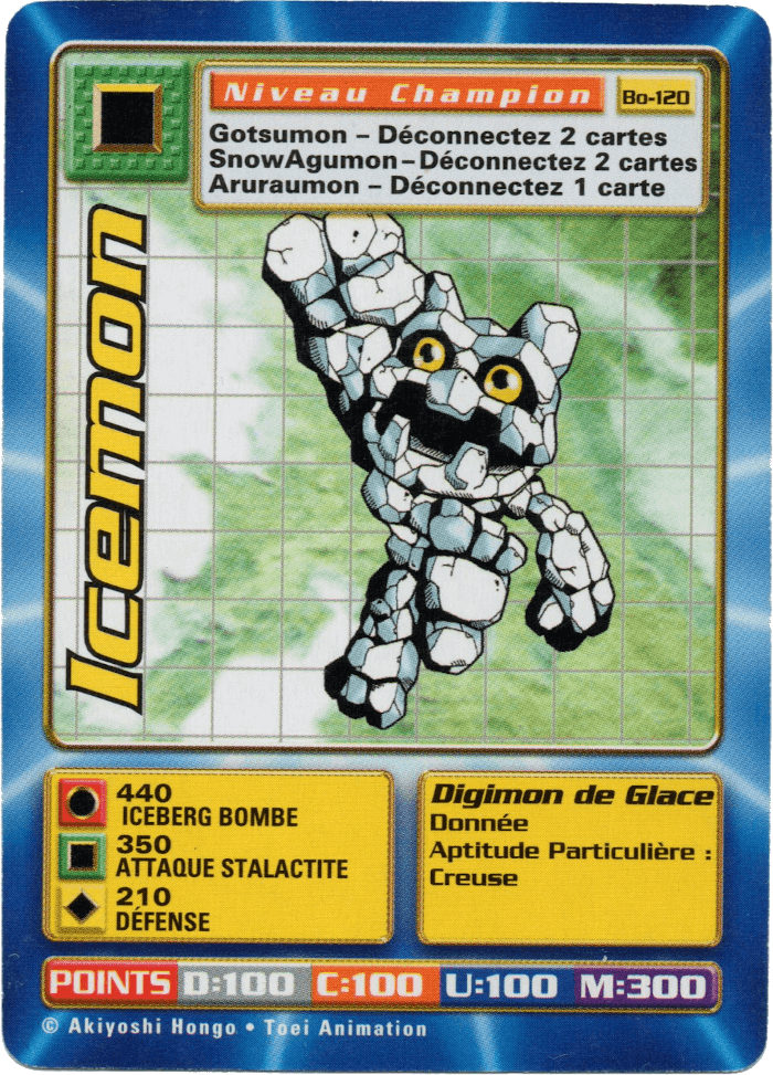 Digimon Digi-Battle French Booster Set 3 Icemon - BO-120 Card Thumbnail