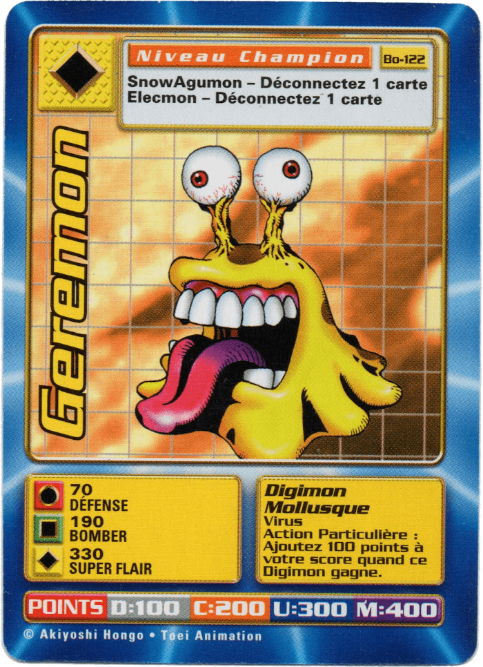Digimon Digi-Battle French Booster Set 3 Geremon - BO-122 Card Thumbnail