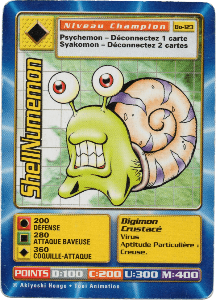 Digimon Digi-Battle French Booster Set 3 ShellNumemon - BO-123 Card Thumbnail