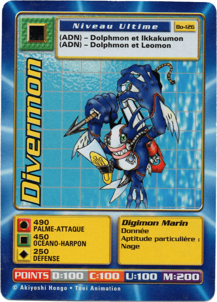 Divermon (BO-126) - Digimon Card Details - Digi-Battle
