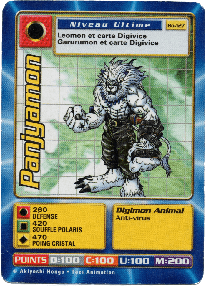 Digimon Digi-Battle French Booster Set 3 Panjyamon - BO-127 Card Thumbnail