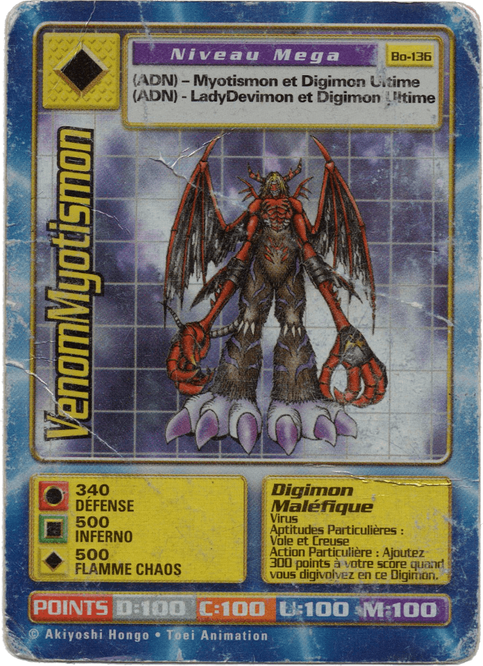 Digimon Digi-Battle French Booster Set 3 VenomMyotismon - BO-136 Card Thumbnail