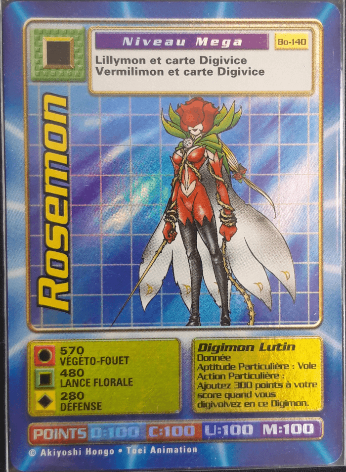 Digimon Digi-Battle French Booster Set 3 Rosemon - BO-140 Card Thumbnail