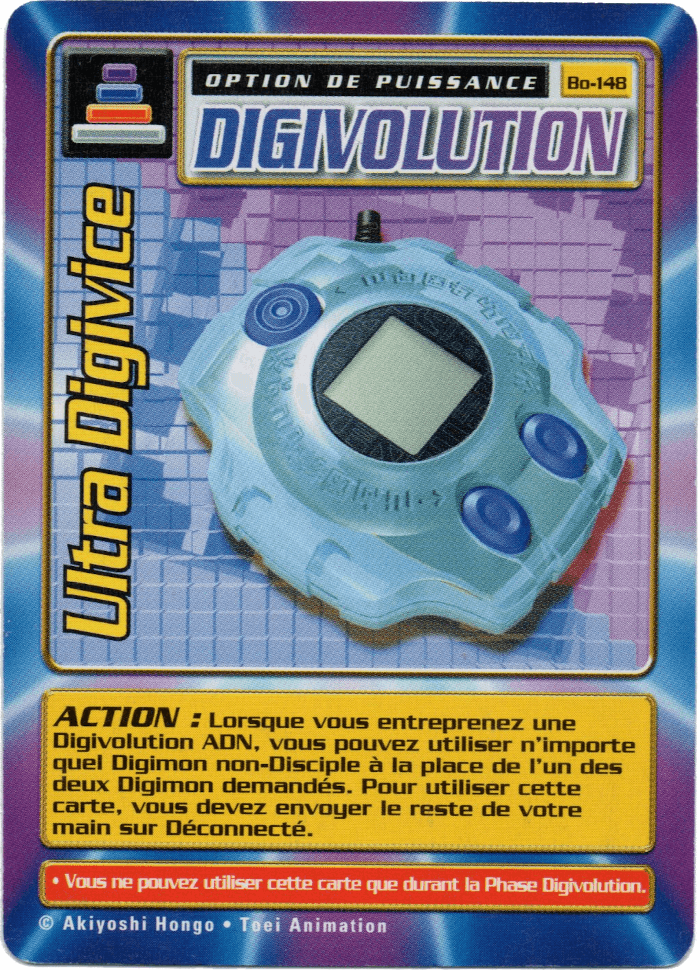 Digimon Digi-Battle French Booster Set 3 Ultra Digivice - BO-148 Card Thumbnail