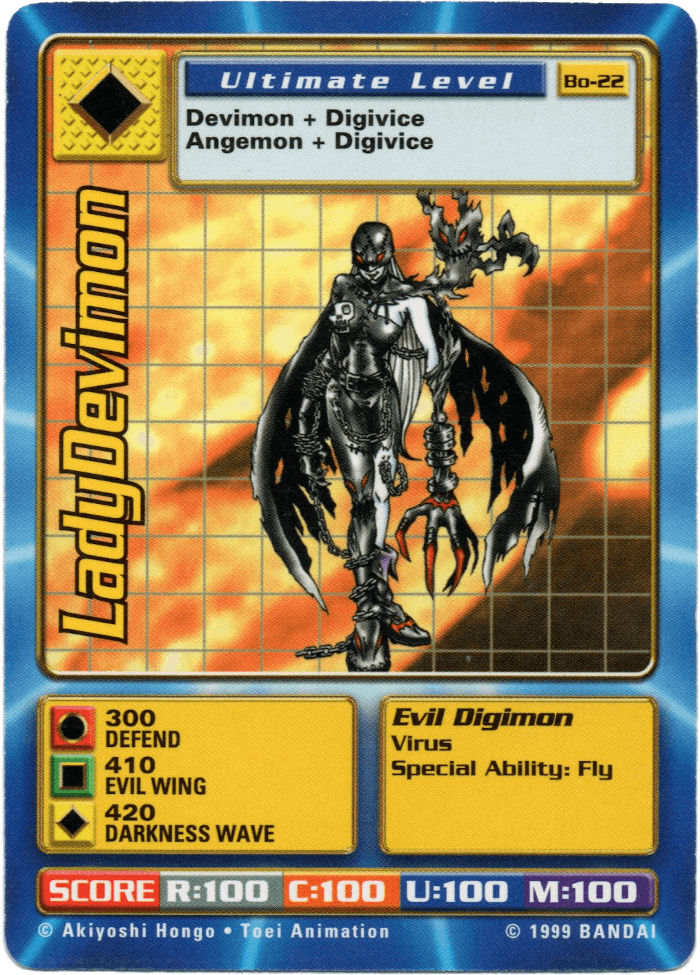 Digimon Digi-Battle Booster Set 1 LadyDevimon - BO-22 Card Thumbnail