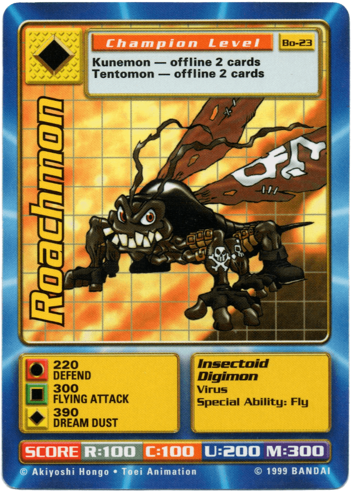 Digimon Digi-Battle Booster Set 1 Roachmon - BO-23 Card Thumbnail