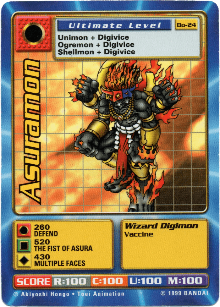 Digimon Digi-Battle Booster Set 1 Asuramon - BO-24 Card Thumbnail