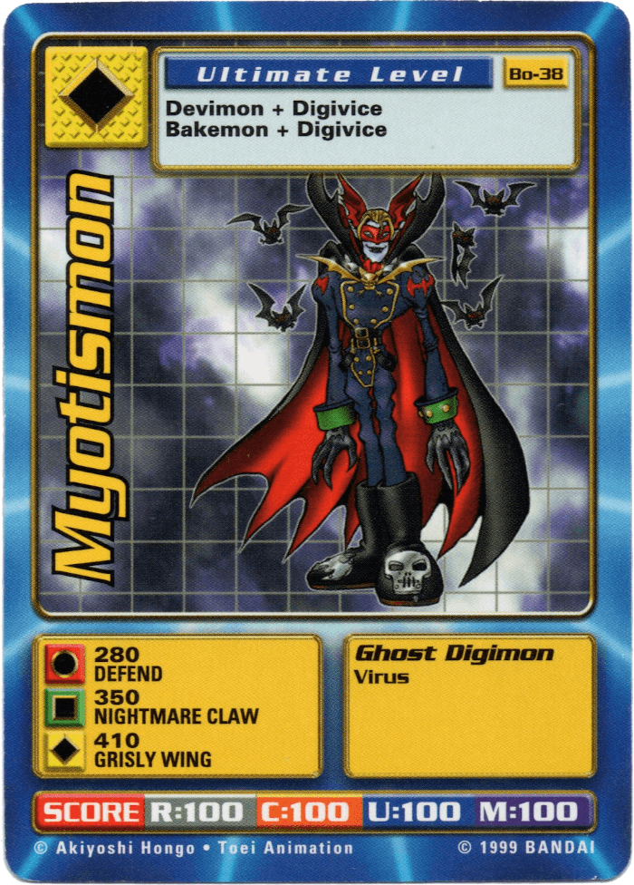 Digimon Digi-Battle Booster Set 1 Myotismon - BO-38 Card Thumbnail