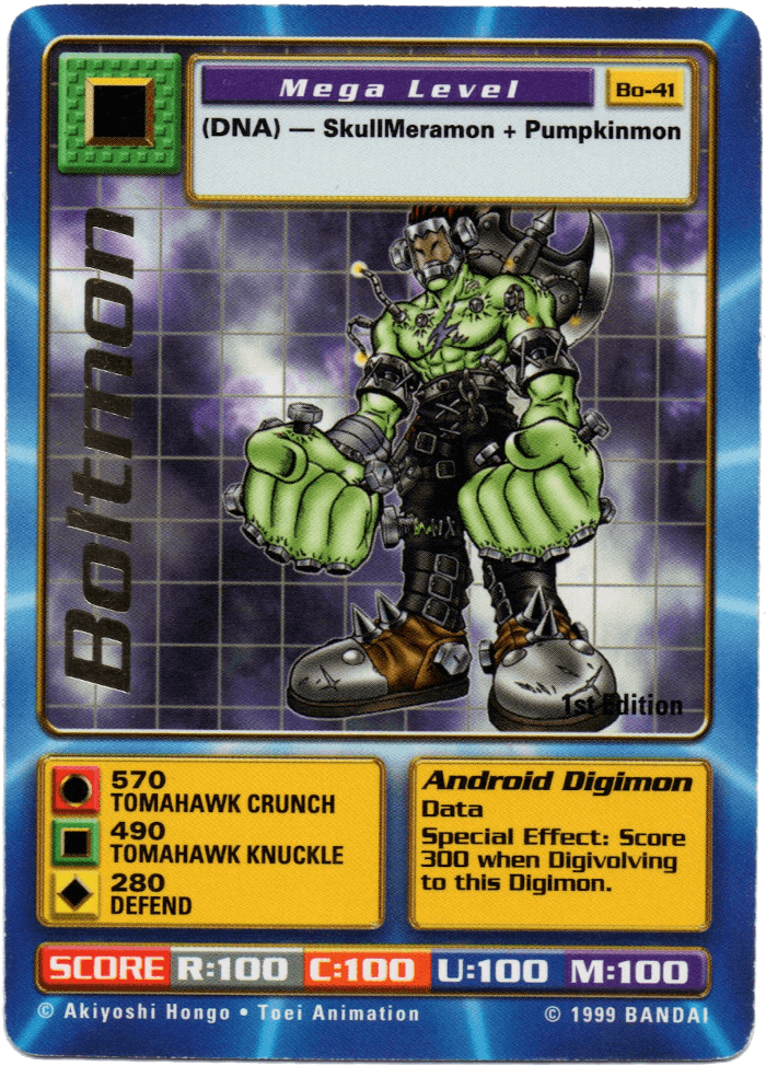 Digimon Digi-Battle Booster Set 1 Boltmon - BO-41 Card Thumbnail