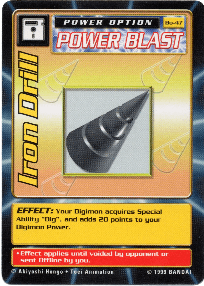 Digimon Digi-Battle Booster Set 1 Iron Drill - BO-47 Card Thumbnail