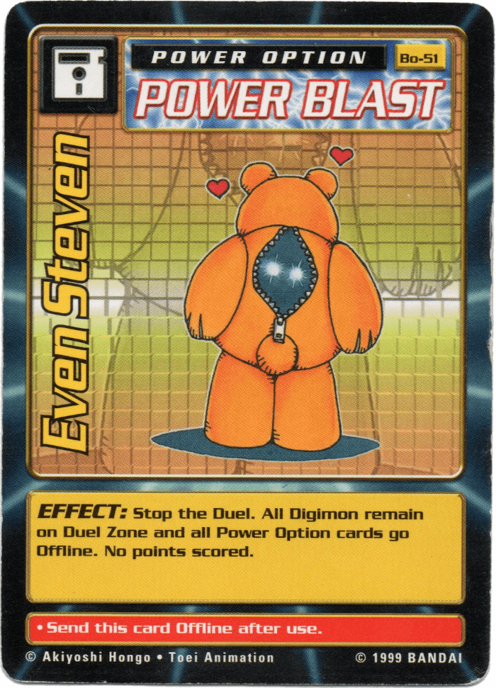 Digimon Digi-Battle Booster Set 1 Even Steven - BO-51 Card Thumbnail