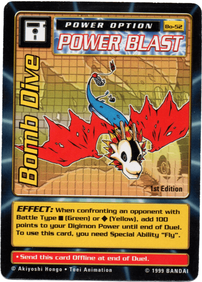 Digimon Digi-Battle Booster Set 1 Bomb Dive - BO-52 Card Thumbnail