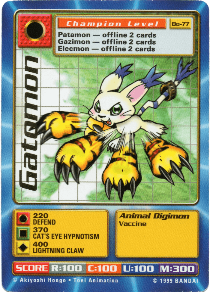 Digimon Digi-Battle Booster Set 2 Gatomon - BO-77 Card Thumbnail
