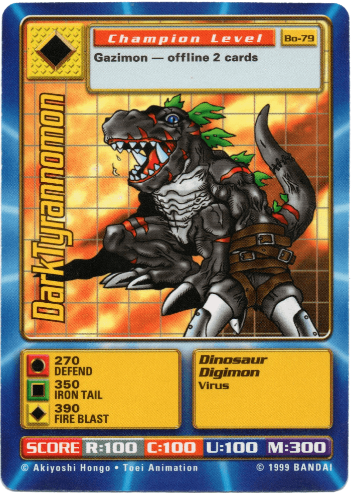Digimon Digi-Battle Booster Set 2 DarkTyrannomon - BO-79 Card Thumbnail