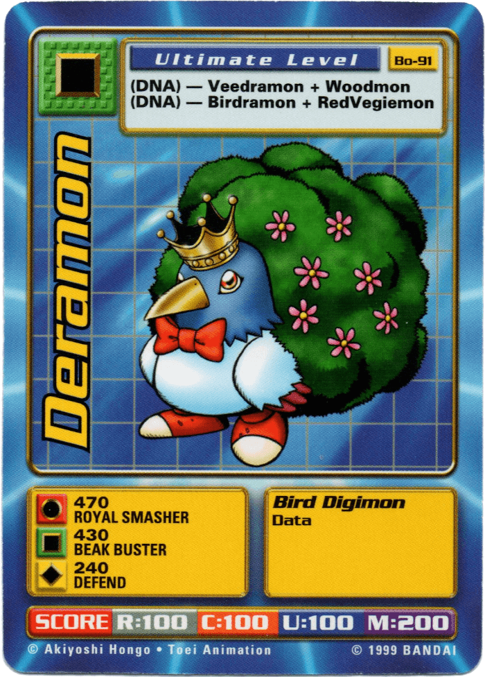 Digimon Digi-Battle Booster Set 2 Deramon - BO-91 Card Thumbnail