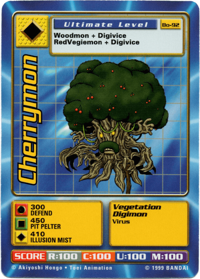 Digimon Digi-Battle Booster Set 2 Cherrymon - BO-92 Card Thumbnail