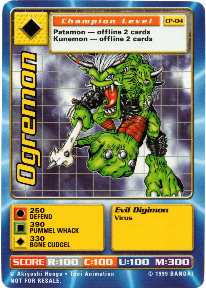 Digimon Digi-Battle Cereal Promo Ogremon - CP-04 Card Thumbnail