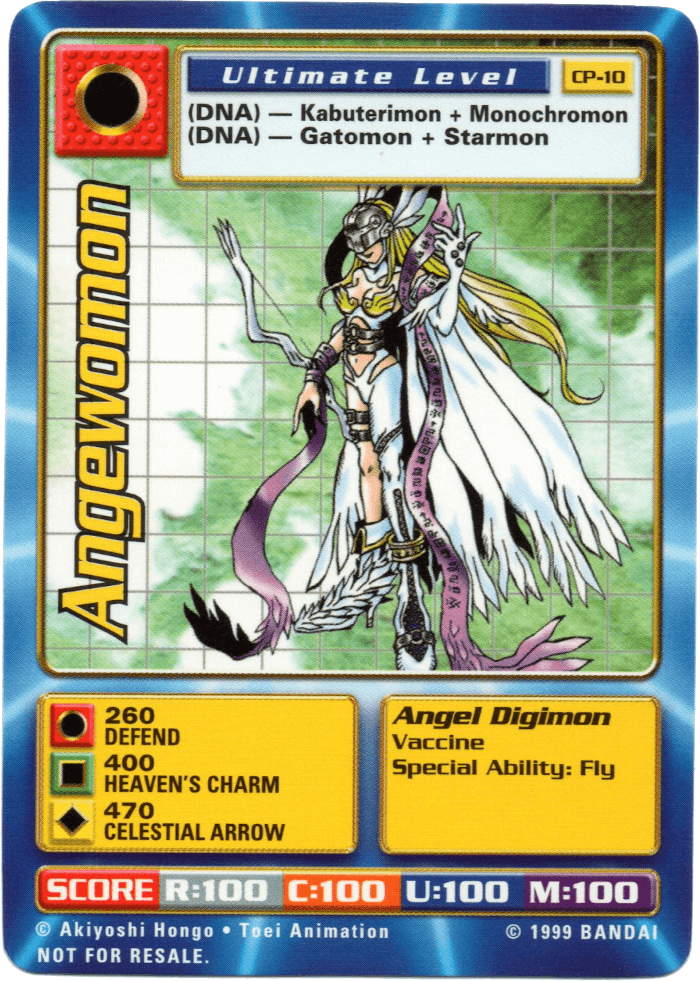 Digimon Digi-Battle Cereal Promo Angewomon - CP-10 Card Thumbnail