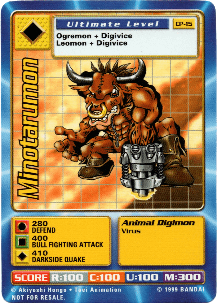 Digimon Digi-Battle Cereal Promo Minotarumon - CP-15 Card Thumbnail