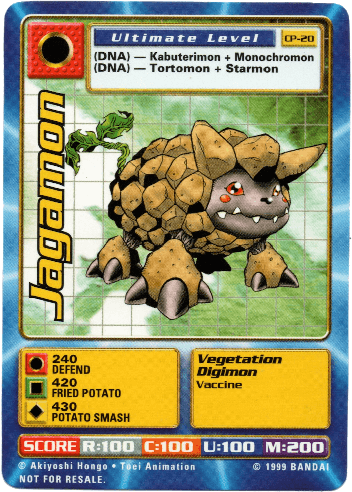 Digimon Digi-Battle Cereal Promo Jagamon - CP-20 Card Thumbnail