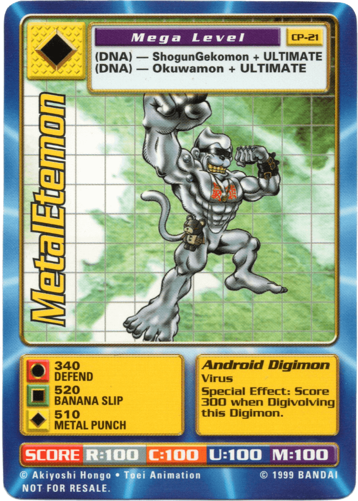 Digimon Digi-Battle Cereal Promo MetalEtemon - CP-21 Card Thumbnail