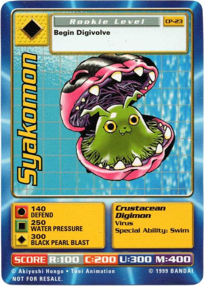 Digimon Digi-Battle Cereal Promo Syakomon - CP-23 Card Thumbnail