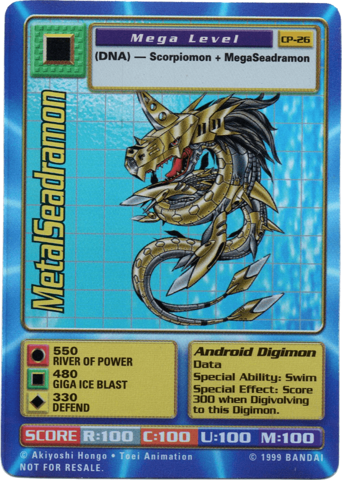 Digimon Digi-Battle Cereal Promo MetalSeadramon - CP-26 Card Thumbnail