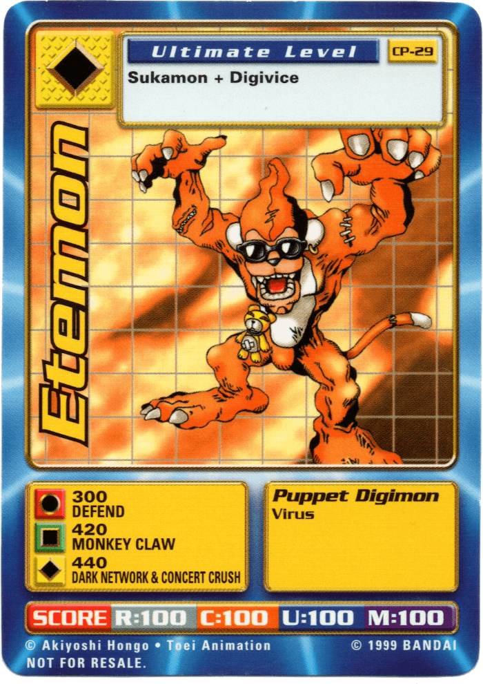 Digimon Digi-Battle Cereal Promo Etemon - CP-29 Card Thumbnail