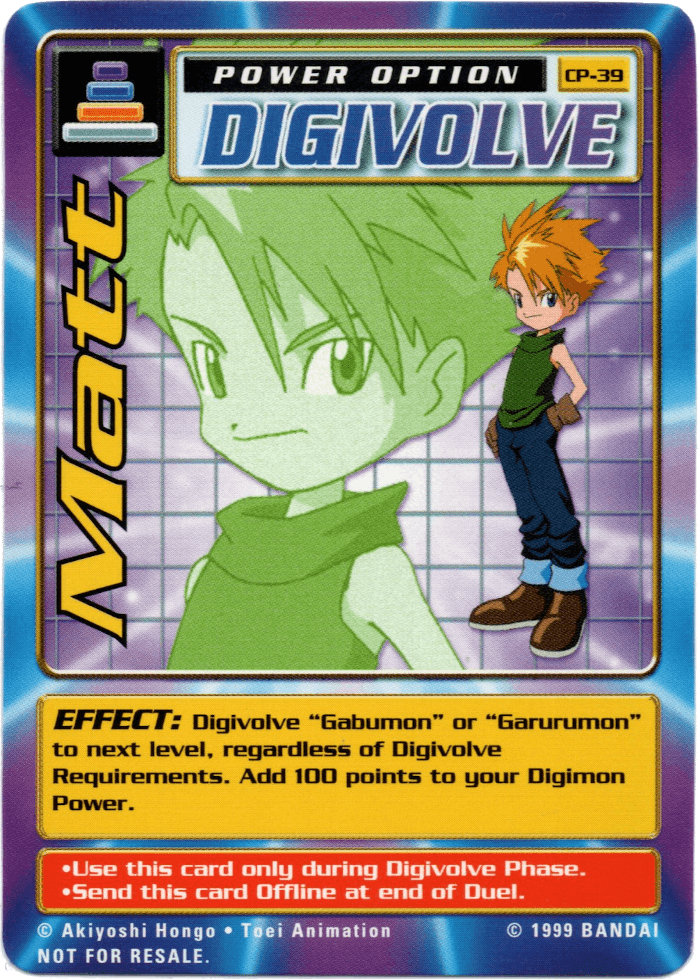 Digimon Digi-Battle Cereal Promo Matt - CP-39 Card Thumbnail