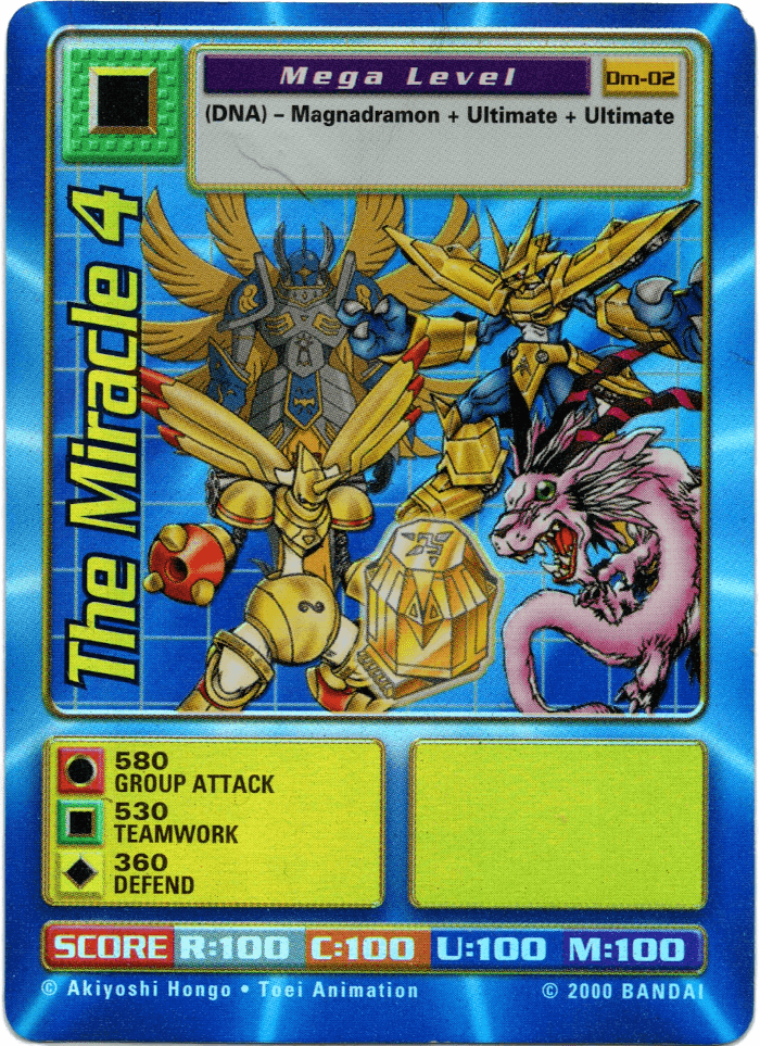 Digimon Digi-Battle Other Promo The Miracle 4 - DM-02 Card Thumbnail