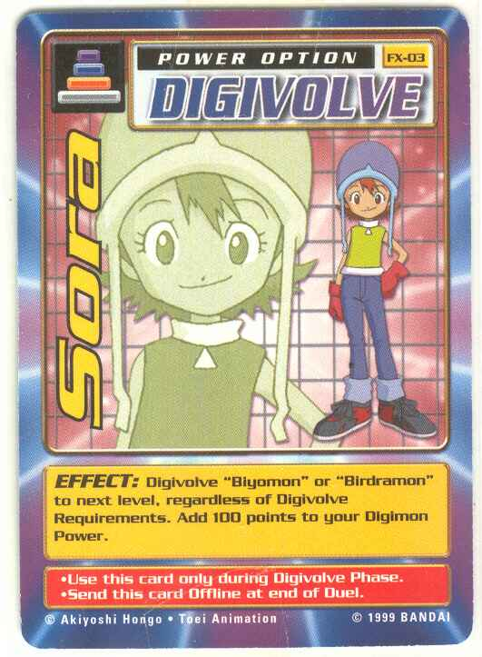 Digimon Digi-Battle Fox Kids Promo Sora - FX-03 Card Thumbnail