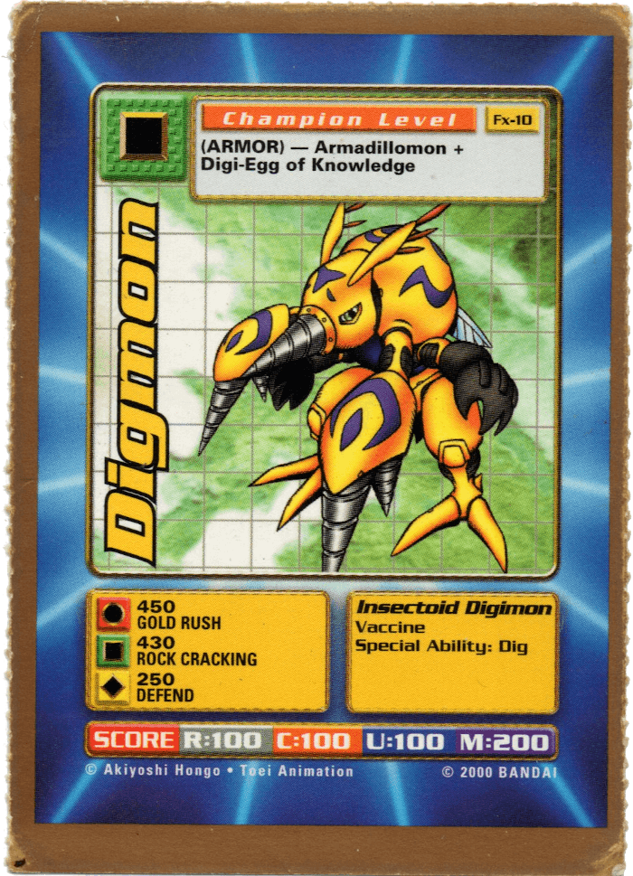 Digimon Digi-Battle Fox Kids Promo Digmon - FX-10 Card Thumbnail