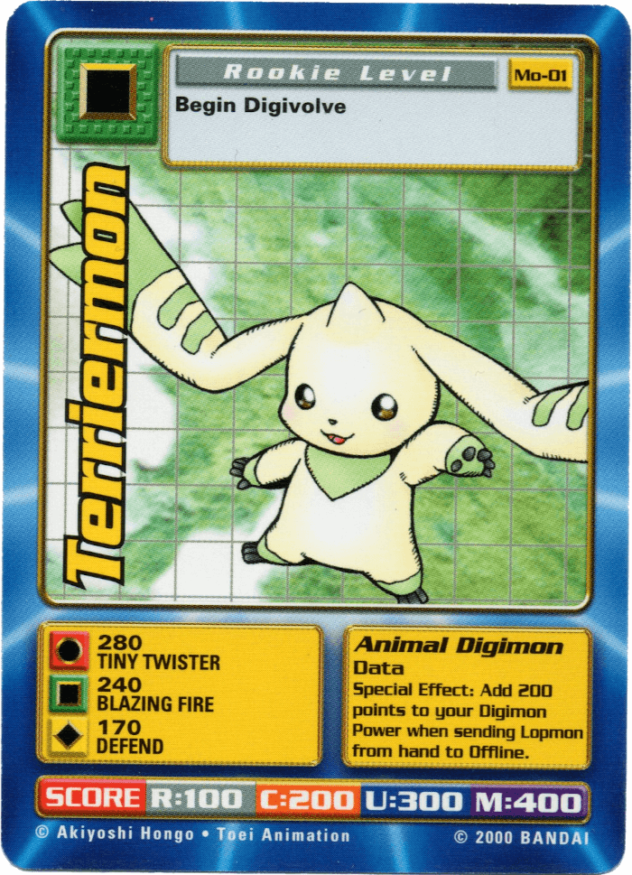 Digimon Digi-Battle Movie Promo Terriermon - MO-01 Card Thumbnail
