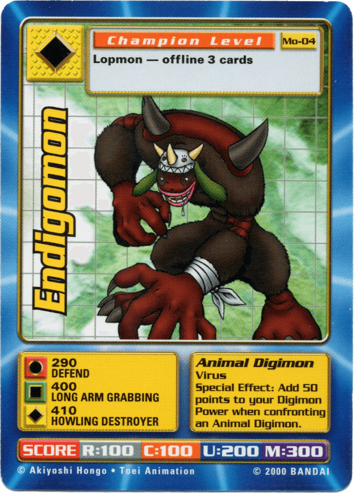 Digimon Digi-Battle Movie Promo Wendigomon - MO-04 Card Thumbnail