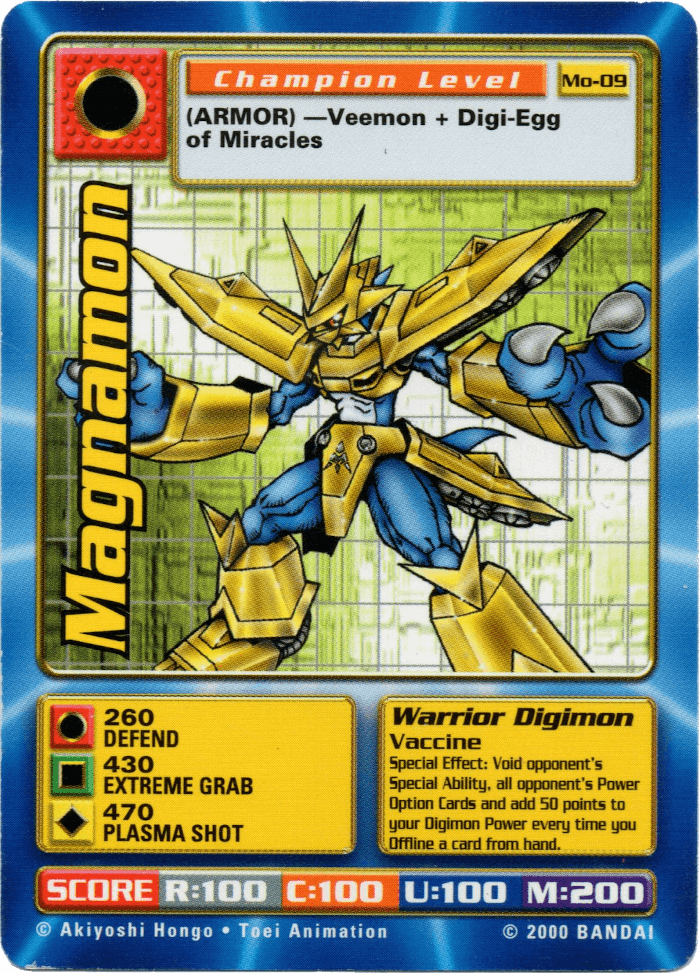Digimon Digi-Battle Movie Promo Magnamon - MO-09 Card Thumbnail