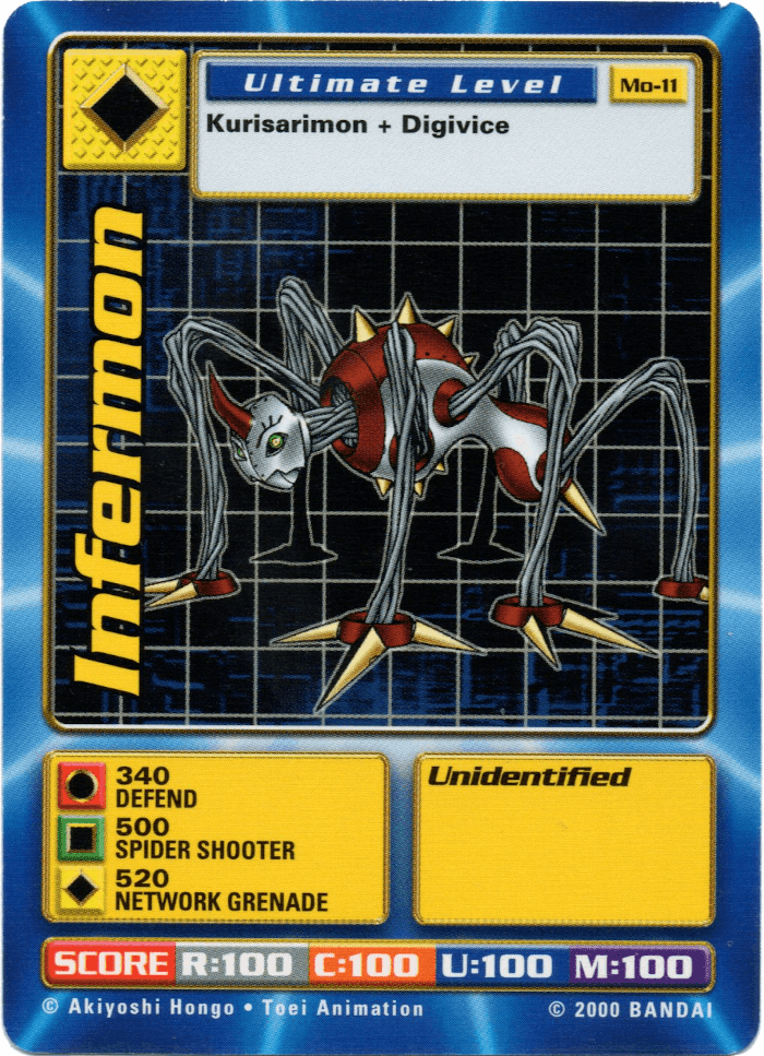 Digimon Digi-Battle Movie Promo Infermon - MO-11 Card Thumbnail