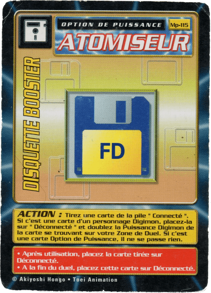 Digimon Digi-Battle French Mega Pack Floppy Disk Booster - MP-115 Card Thumbnail