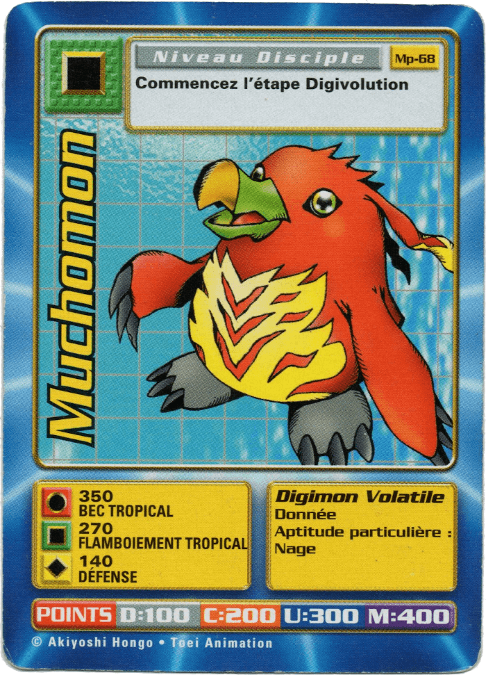 Digimon Digi-Battle French Mega Pack Muchomon - MP-68 Card Thumbnail
