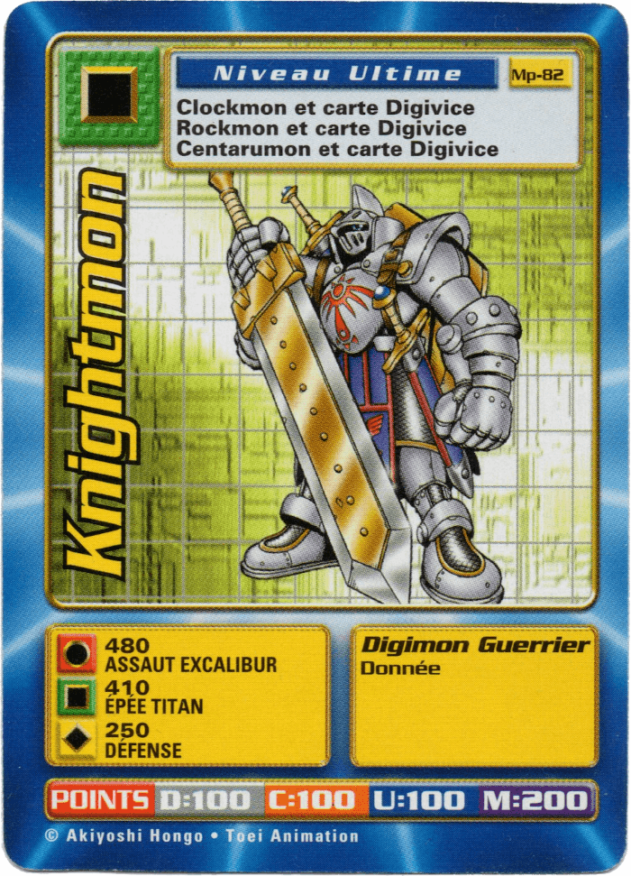 Digimon Digi-Battle French Mega Pack Knightmon - MP-82 Card Thumbnail