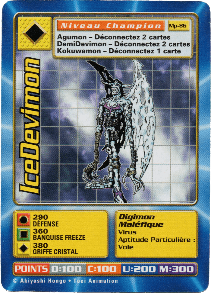 Digimon Digi-Battle French Mega Pack IceDevimon - MP-86 Card Thumbnail