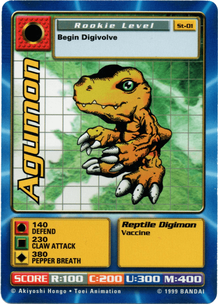Digimon Digi-Battle Starter Set Agumon - ST-01 Card Thumbnail