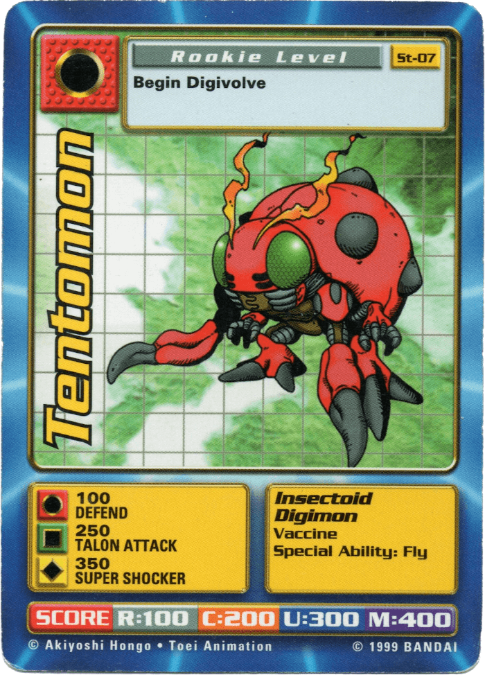 Digimon Digi-Battle Starter Set Tentomon - ST-07 Card Thumbnail